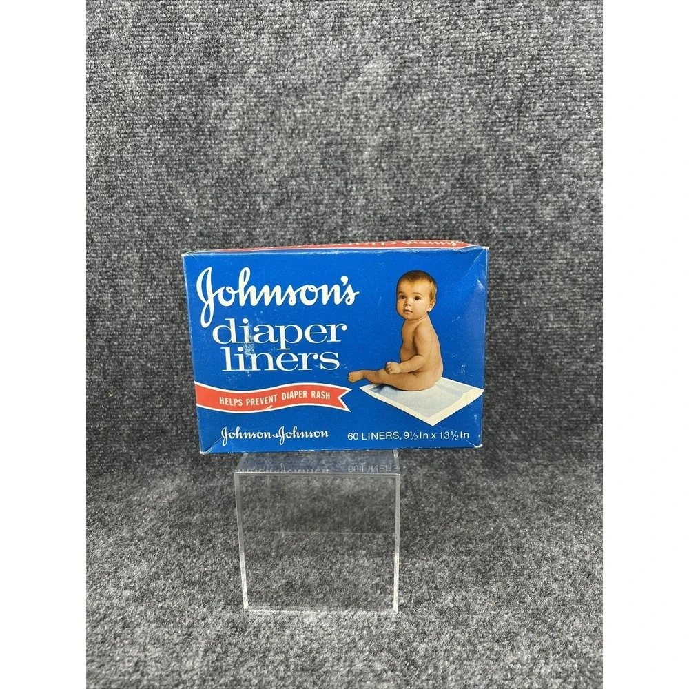Vintage Johnson & Johnson NIB Baby Diaper Liners For Cloth Diapers Movie TV Prop